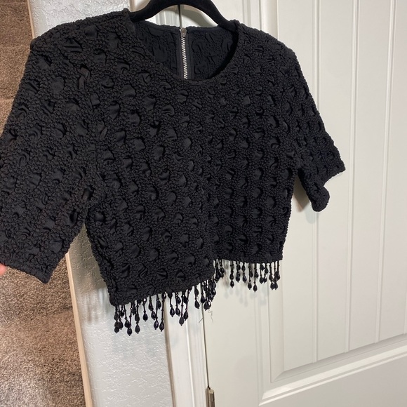 Ganni beaded top black - Picture 9 of 14